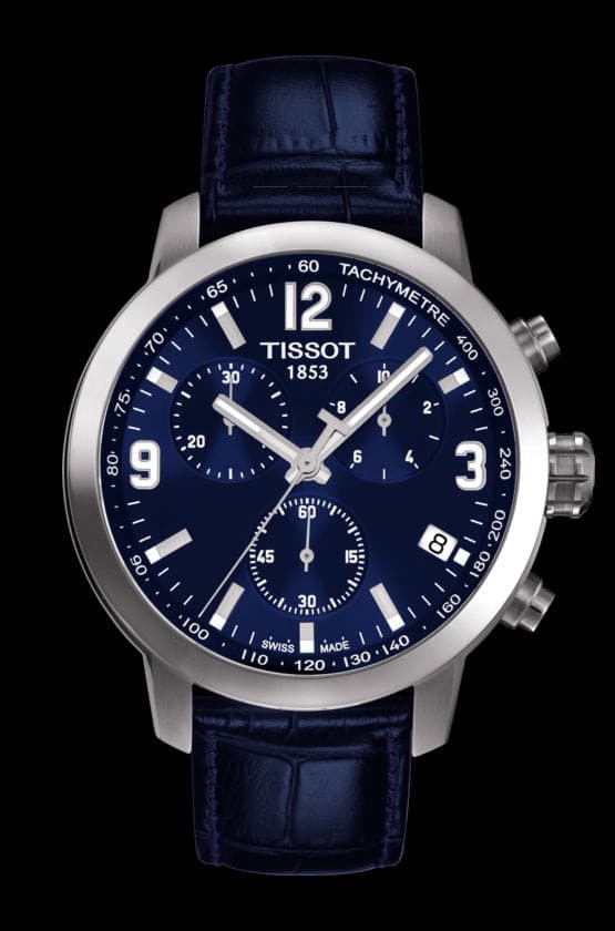 שעון טיסו לגבר עם רצועת עור Tissot T055.417.16.047.00.