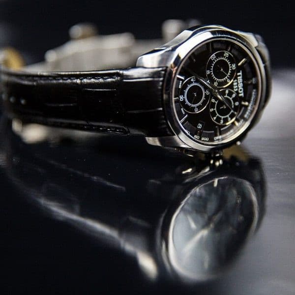 שעון יד ‏אנלוגי רצועת עור Tissot T035.617.16.051.00.