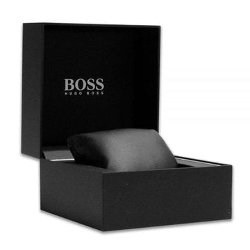 שעון יד לגבר מרובע עם רצועת עור 1512845 Hugo Boss.