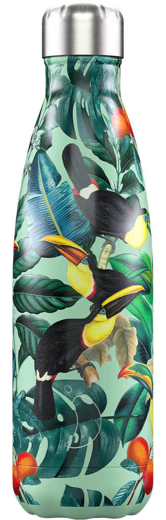 CHILLY'S בקבוק מים 500 מ"ל Tropical Edition Toucan.