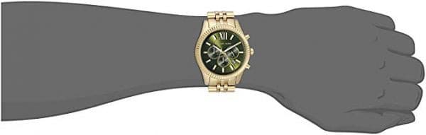 שעון יד לגבר רצועת זהב Michael Kors MK8446.
