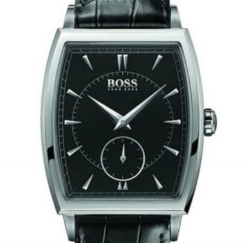 שעון יד לגבר מרובע עם רצועת עור 1512845 Hugo Boss.
