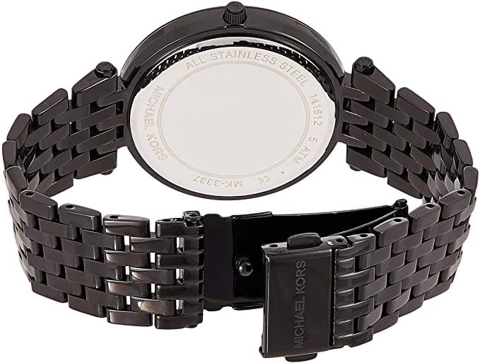 שעון יד שחור משובץ יהלומים לנשים Michael Kors MK3337.