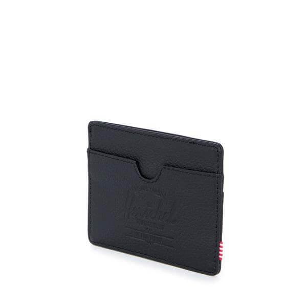 ארנק כרטיסי אשראי הרשל Charlie RFID Herschel Black Leather.