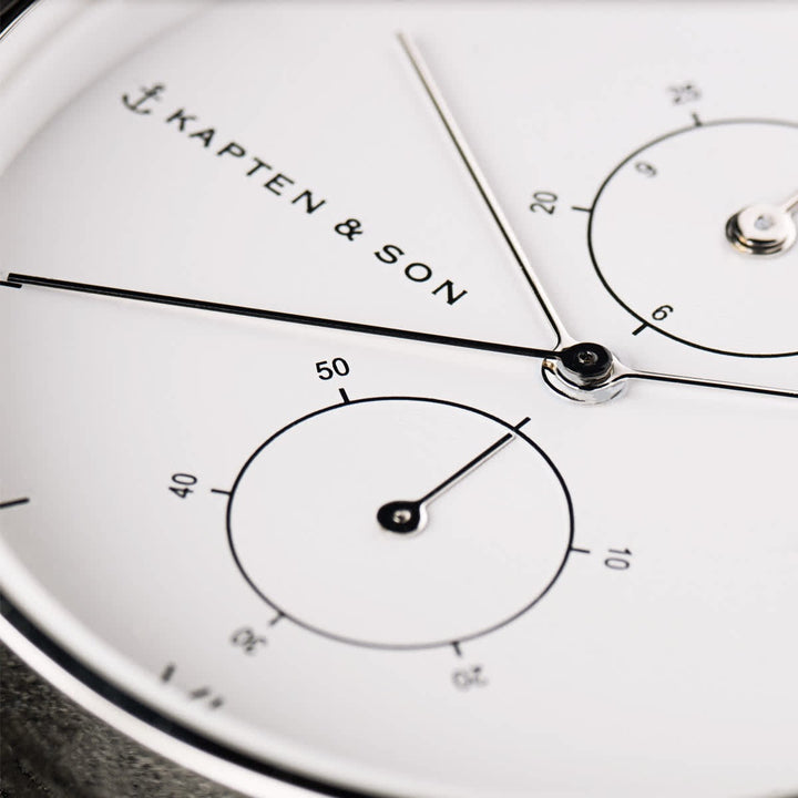 Kapten & Son Chrono Small Silver Steel.