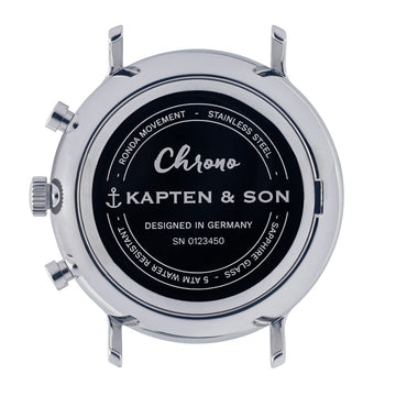 Kapten & Son Chrono Small Silver Steel.