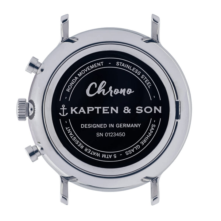 Kapten & Son Chrono Small Silver Steel.