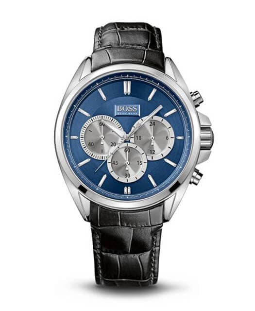 שעון יד לגבר עם רצועת עור 1512882 Hugo Boss.