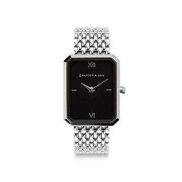 Grace Silver Black Woven Steel.