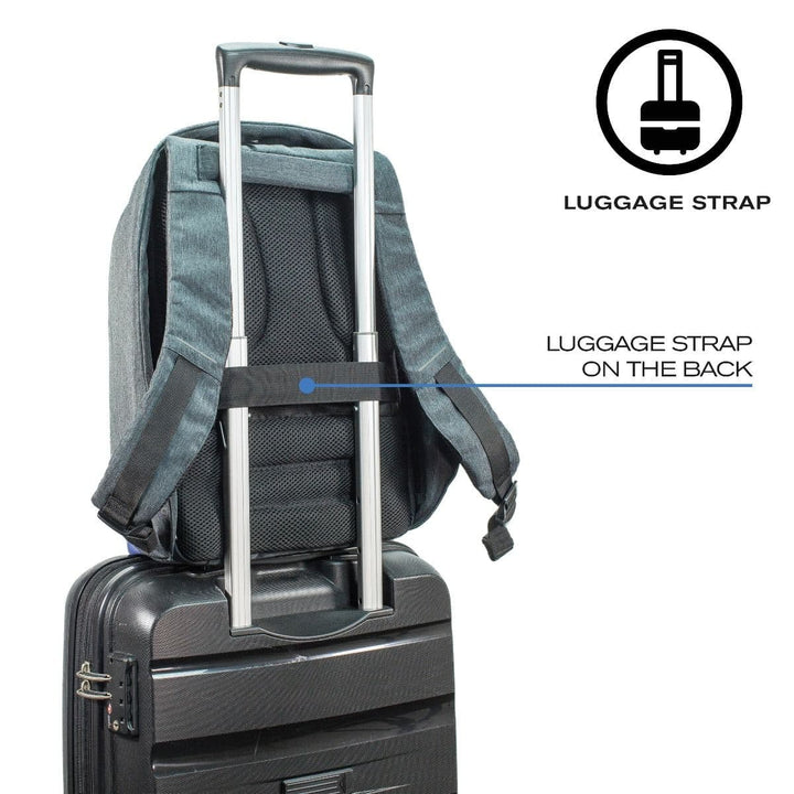 Bobby Compact Limited Edition תיק נגד גניבות עם תא לפטופ 14" צבאי.