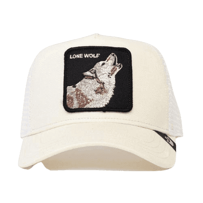 Goorin Bros כובע חיות Lone Wolf White.
