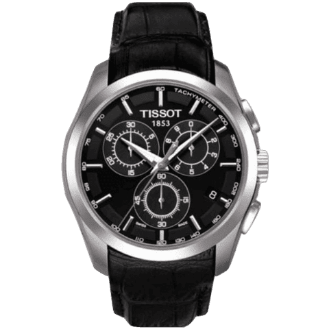 שעון יד ‏אנלוגי רצועת עור Tissot T035.617.16.051.00.