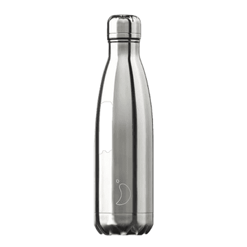 CHILLY'S בקבוק מים 500 מ"ל Chrome Silver.